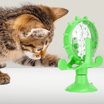 Jouet chat interactif - InteractiveCatTreatToy™ - Vert - Chat Enchanteur