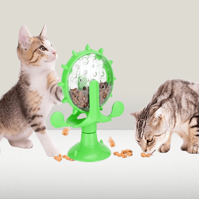 Jouet chat interactif - InteractiveCatTreatToy™ - Vert - Chat Enchanteur