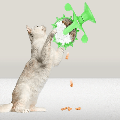 Jouet chat interactif - InteractiveCatTreatToy™ - Vert - Chat Enchanteur