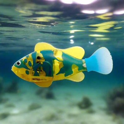 Jouet Interactif Chat - CatchyFish™ - Jaune Pale - Chat Enchanteur
