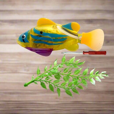 Jouet Interactif Chat - CatchyFish™ - Jaune Poussin - Chat Enchanteur