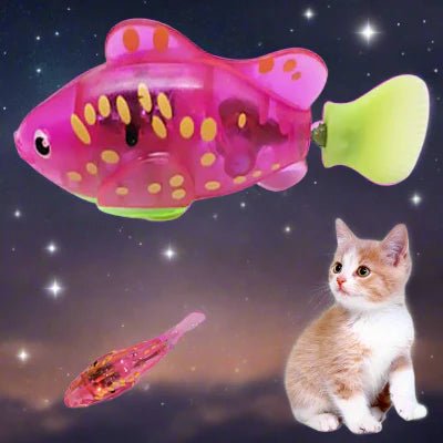 Jouet Interactif Chat - CatchyFish™ - Rose Bonbon - Chat Enchanteur