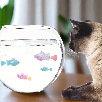 Jouet Interactif Chat - CatchyFish™ - Violet - Chat Enchanteur