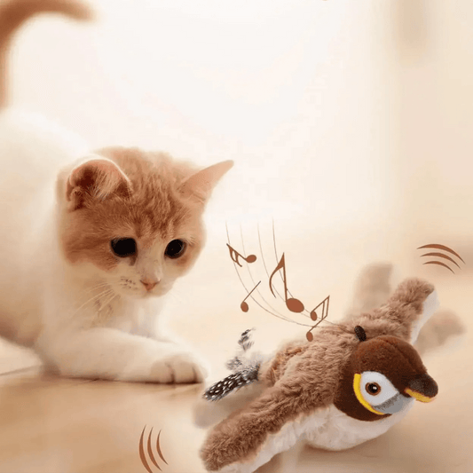 Jouets Interactifs Pour Chat - ChirpingFlappingBird™ - Marron - Chat Enchanteur