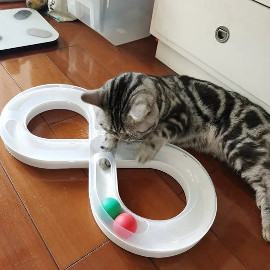 Jouets Interactifs Pour Chat - HouseholdTurntableTunnel™ - Blanc - Chat Enchanteur