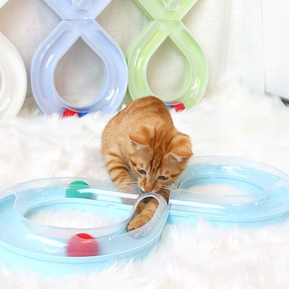 Jouets Interactifs Pour Chat - HouseholdTurntableTunnel™ - Bleu - Chat Enchanteur