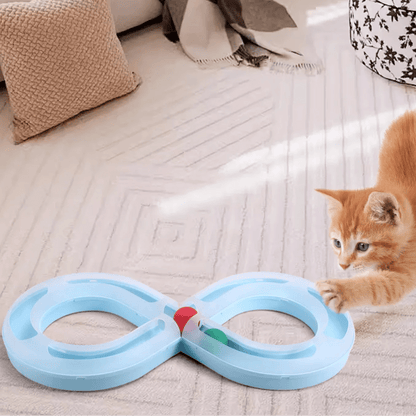 Jouets Interactifs Pour Chat - HouseholdTurntableTunnel™ - Bleu - Chat Enchanteur